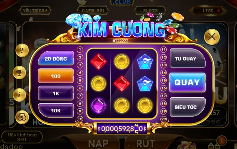 Tận Hưởng Trải Nghiệm Minigame Kim Cương Tại HitClub Đẳng Cấp Nhất Hiện Nay