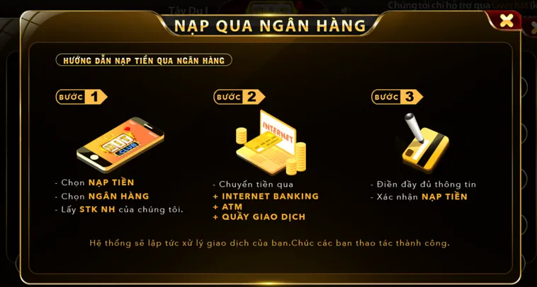 Nạp Tiền Qua Ngân Hàng Tại HitClub Siêu Tốc Để Chinh Phục Mọi Ván Cược