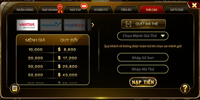 Nạp Tiền HitClub Siêu Tốc Để Chinh Phục Mọi Ván Cược