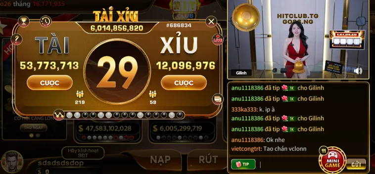 Tài Xỉu Livestream Tại HitClub Đỉnh Cao Cá Cược Trực Tuyến Hấp Dẫn Nhất