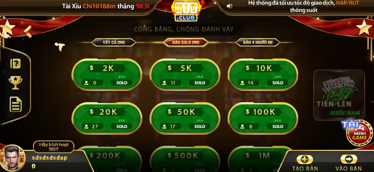 Trải Nghiệm Tiến Lên Miền Nam Tại HitClub Đỉnh Cao Cho Các Cao Thủ